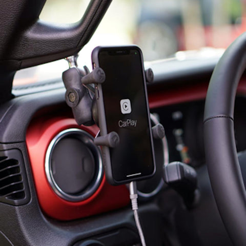 A-Pillar Ball Mount Solution for 2018 - 2023 Jeep Wrangler JL + 2020-2023 Jeep Gladiator